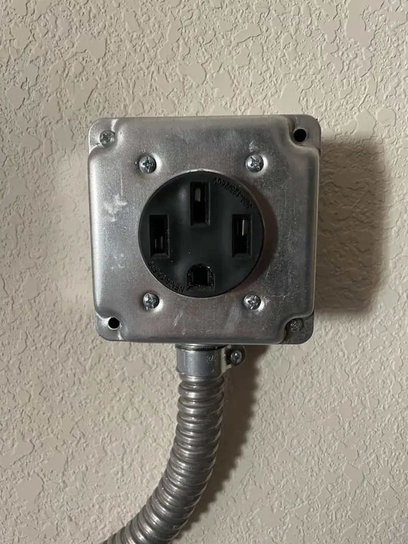 NEMA 14-50 outlet installed for Electrical Panel Upgrade in Alloway